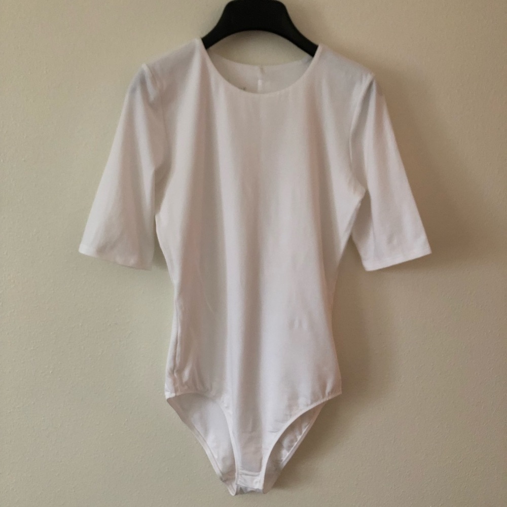 Everlane Bodysuit, White, Size Small